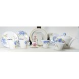 A collection of good Shelley china including blue part tea set,