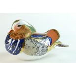 Royal Crown Derby paperweight Mandarin Duck,