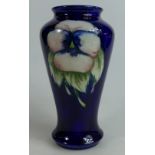 Moorcroft vase decorated in the Pansy design,