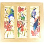 Moorcroft Master Colibris Triptych plaque (confirmed by Elise Adams).