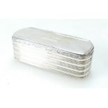 George IV silver snuff box by Edward Smith, hallmarked Birmingham 1830,