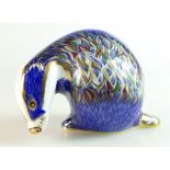 Royal Crown Derby paperweight Buxton Badger,