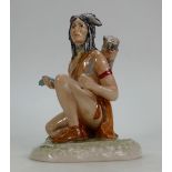 Kevin Francis Peggy Davies figure Indian Chief in an artists original colourway,