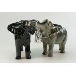 Beswick Elephant 974 in light and dark c