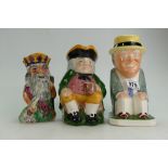 Copeland Toby jug together with similar