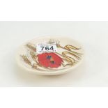 Moorcroft Harvest Poppy coaster 11.5cm