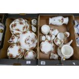 A large collection of Royal Albert Old Country Rose items to include teapot, cups, saucers,