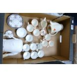 A mixed collection of ceramic items to include GWS Windsor floral decorated coffee set and West