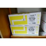 Two Kyocera yellow toner cartridges (TK-5150) (2) This lot is either a catalogue return,