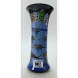 Moorcroft Bobbin Boats Vase. Numbered Edition 18. Height 25.