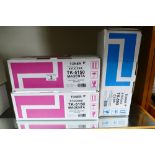 Two Kyocera magenta (TK-5150) and other cyan cartridge (3) This lot is either a catalogue return,