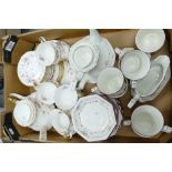 A mixed collection of ceramic items to include Paragon Victorian Rose part teaset with similar