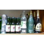 A mixed selection of beverages to include James White apple juice,