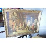 Large framed print on board Frank Moss Bennett,