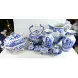 A large collection of Spode Italian design ceramics to include - large water jug, tureen,