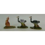 Carlton Ware Guinness advertising figures Ostrich X2 and Kangaroo(3)