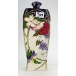 Moorcroft vase in "A Family Through Flowers" design by Emma Bonsons Height 32cm