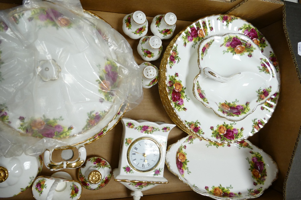 A large collection Royal Albert old country roses including plates, tureen & cover, tea sets, - Image 2 of 5