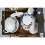 A collection of Wedgwood dinnerware in the Crestwick design to include large soup bowl,