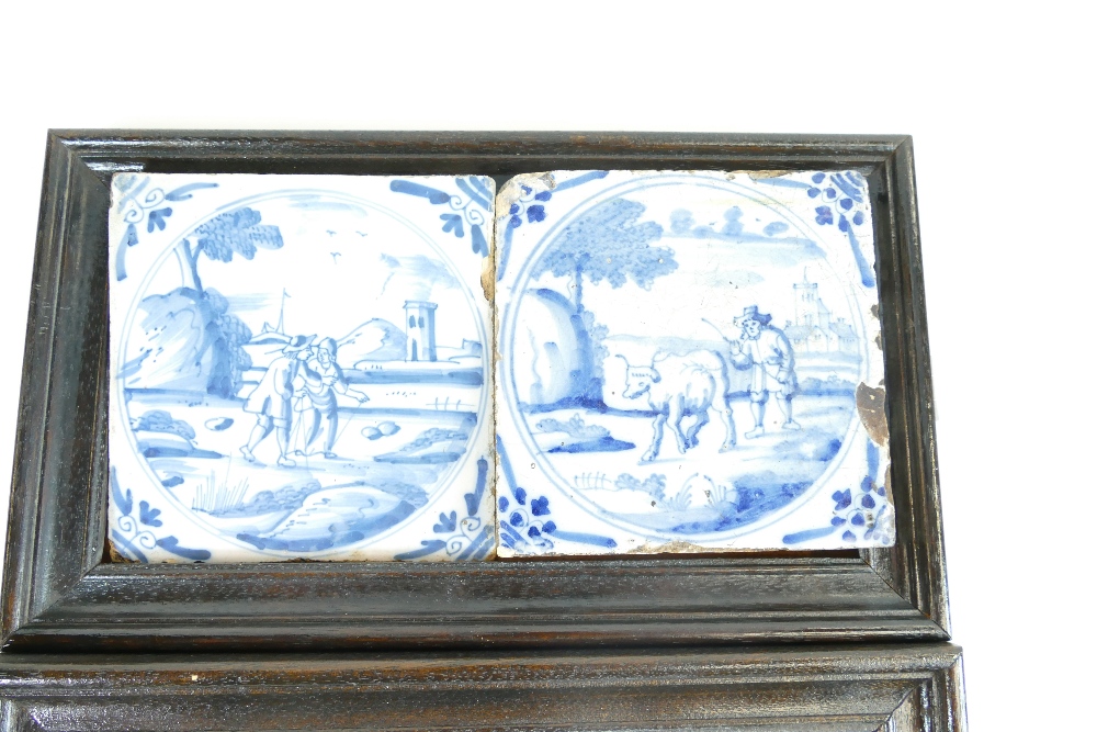 Two pairs of Delft Tiles 18th Cent. 12.6 - Image 2 of 3
