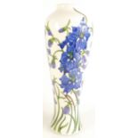 Moorcroft Delphinium Vase . Height 35.5c