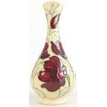 Moorcroft Chocolate Cosmos vase. Shape 8