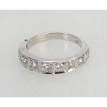 18ct White gold ladies half eternity rin