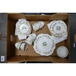 Royal Stafford Syringa patterned teaset comprising six cups, saucers, plates,