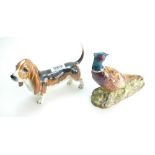 Beswick Beagle and Beswick model of a pheasant 1226 (2)