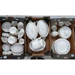 A large collection of Minton Alpine Spring pattern dinnerware to include, dinner plates,