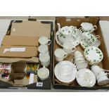A collection of pottery include Colclough Ivy Teaset, Marlborough china part teaset,
