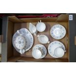 A collection of items to include Minton Alpine Spring cups, saucers, side plates, teapot, cream jug,