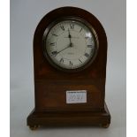 Mahogany cased domed top French mantle clock by Russells Limited of Paris.