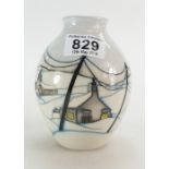 Moorcroft Home for Christmas vase. Numbered Edition 23. 12.7cm high. 1sts in quality.