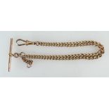 9ct Golld Albert watch chain 22.