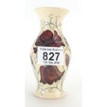 Moorcroft Chocolate Cosmos vase. 12.7cm high.