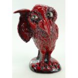 Kevin Francis Peggy Davies large Ruby Fusion comical grotesque bird The Whisperer,