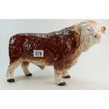 Large Melba butchers shop advertising Hereford Bull,