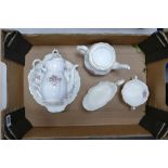 Royal Albert Tranquility dinner ware comprising Teapot, coffee pot,