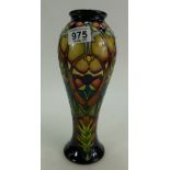 A Moorcroft tall oaktree vase by Vicki Lovatt. Trail piece 7/9/16. Height 27.