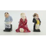 Royal Doulton character figure this Little Pig HN1793 together with Royal Doulton Dickens figures
