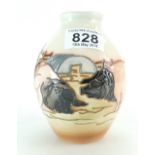 Moorcroft Limousin Pigs vase ( from the countryside collection). Limited Edition 2/50. 12.7cm high.