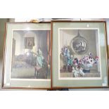 Two Artist proof signed prints of still life , signed H .
