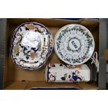 A mixed selection of ceramic items to include eight Masons Heritage limited edition plates,