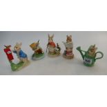 Border Fine Arts Beatrix potter figures.