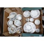 A collection of Sheriden floral pattern dinner ware together with similar Myott items etc.