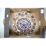 A collection of Royal Crown Derby Imari plates comprising 3 dinner plates (one seconds),