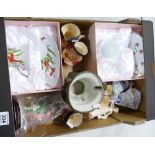 A mixed collection of ceramic items to include - Leonardo branded boxed floral decorated tea cups,
