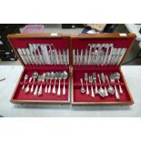 Two cased Cooper branded cutlery sets (2)