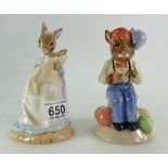 Royal Doulton Bunnykins Party Time limited edition toby jug together with similar limited edition